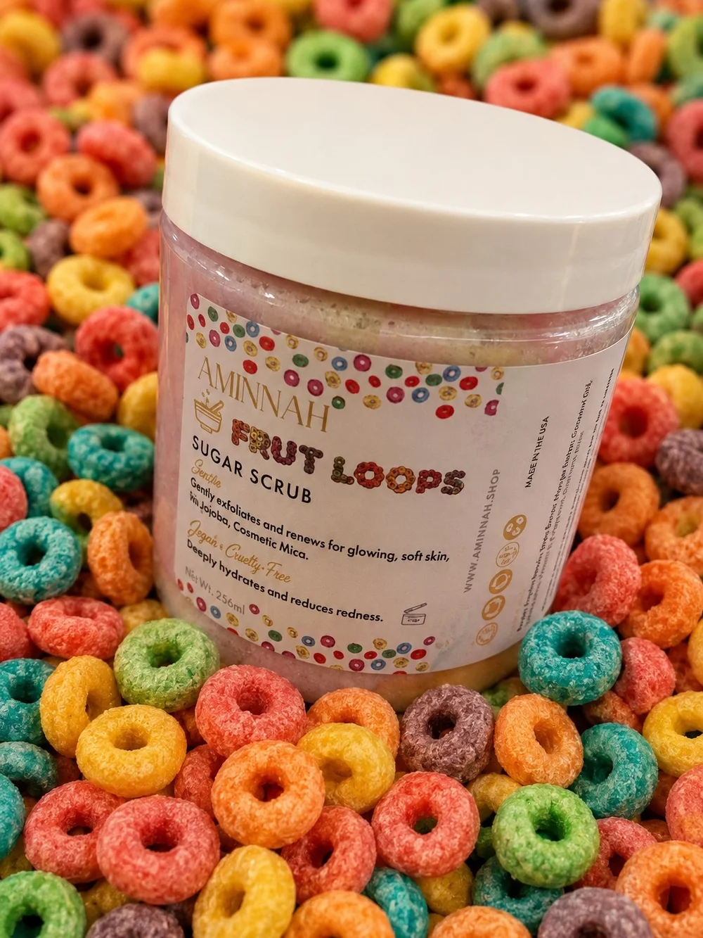 Aminnah Fruit Loops Sugar Scrub - Multicolor